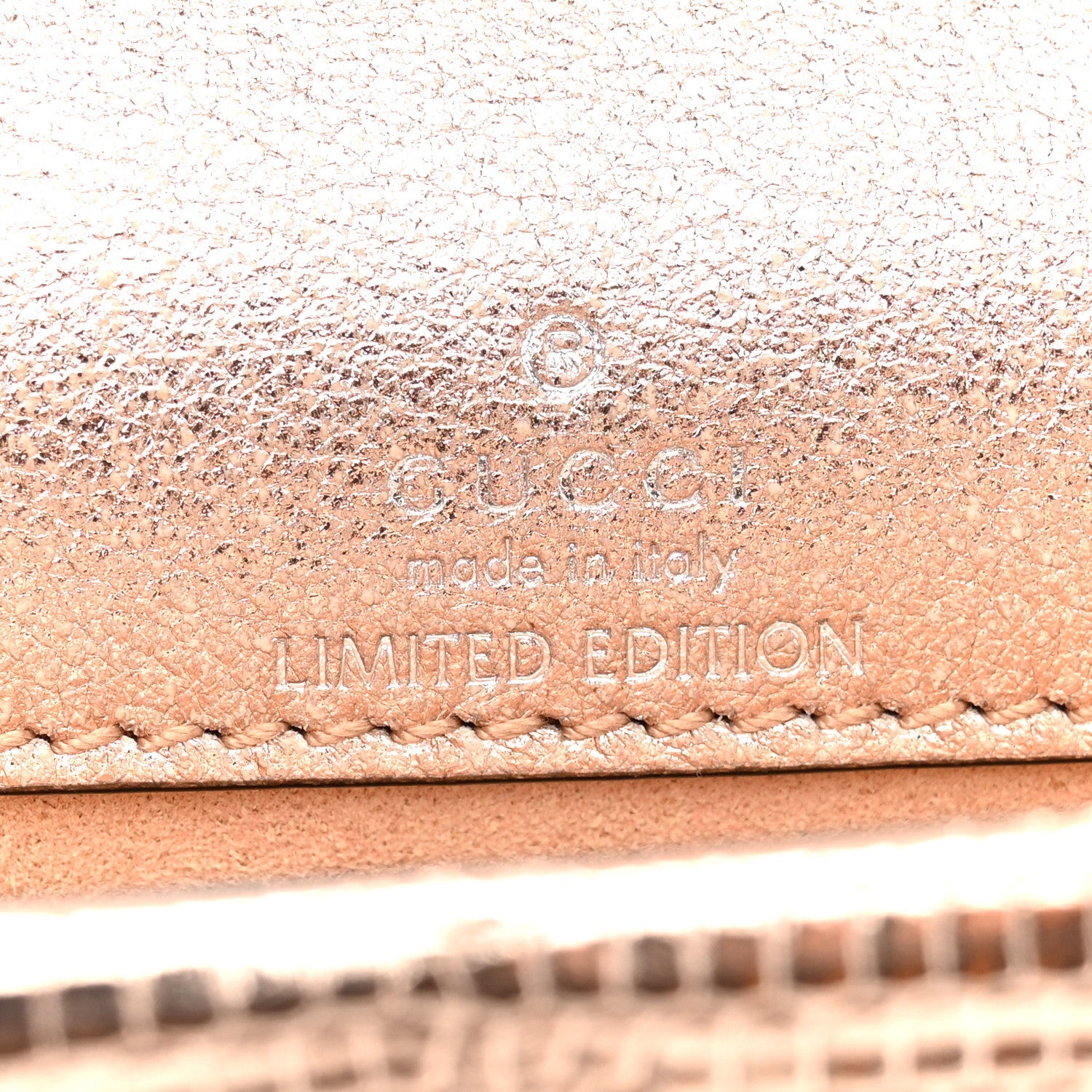 Gucci Metallic Lizard Super Mini Dionysus Bag Rame