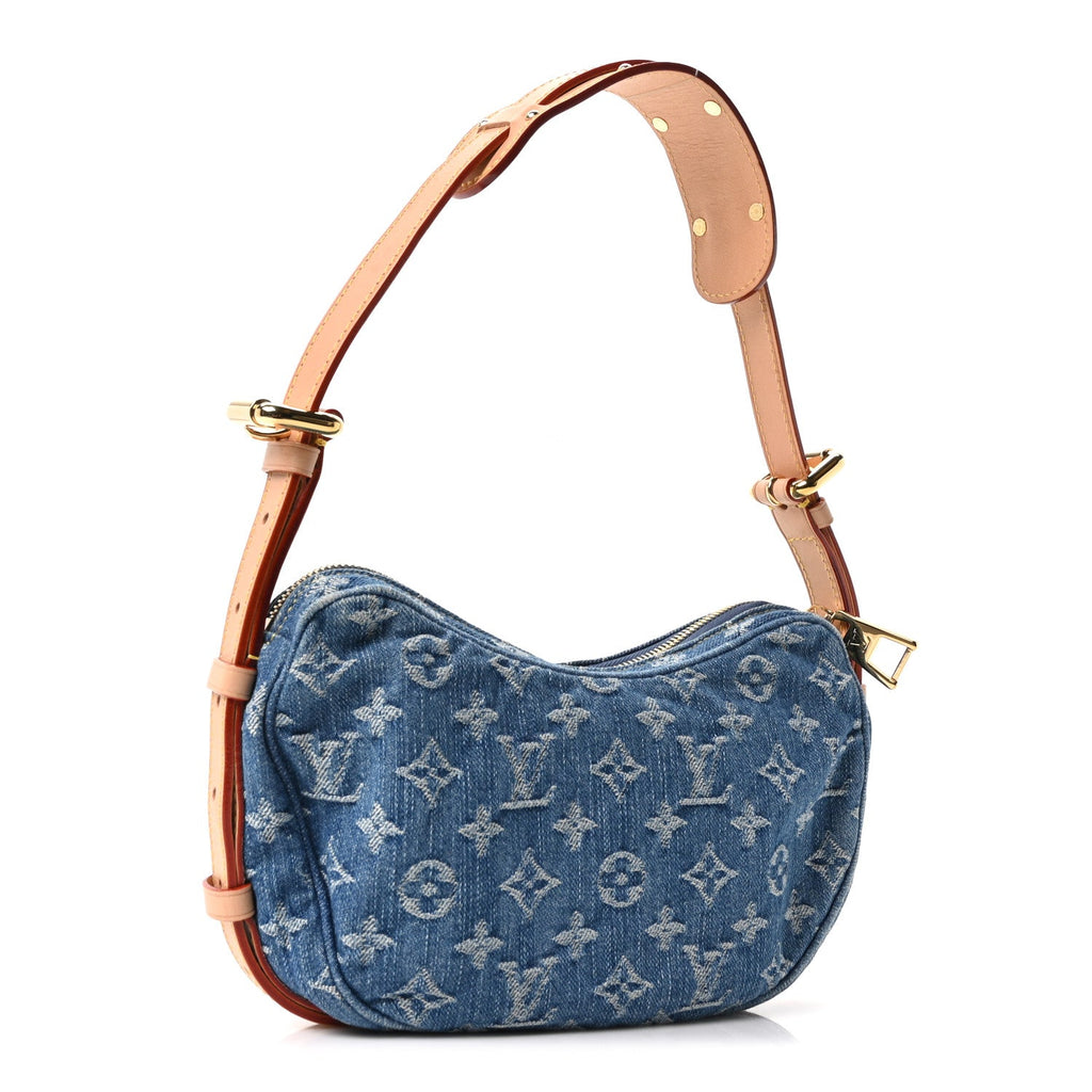 Louis Vuitton Monogram Denim Croissant MM Blue