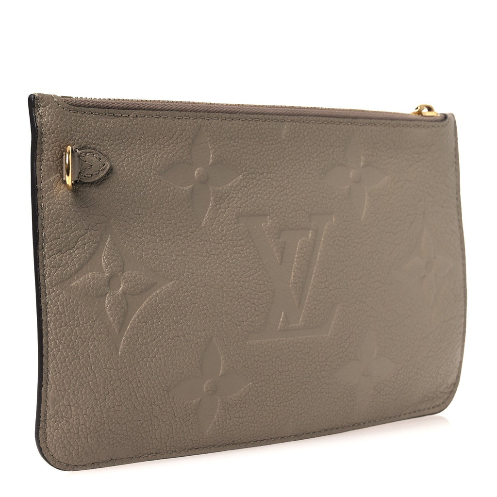 Louis Vuitton Empreinte Monogram Giant Neverfull MM Pochette Tourterelle