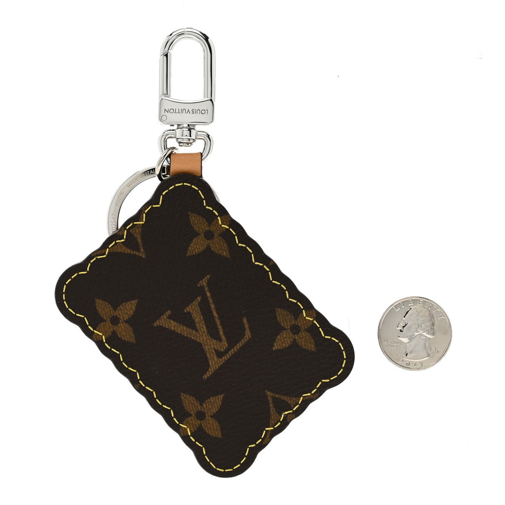 Louis Vuitton Monogram Biscuit Key Holder Bag Charm