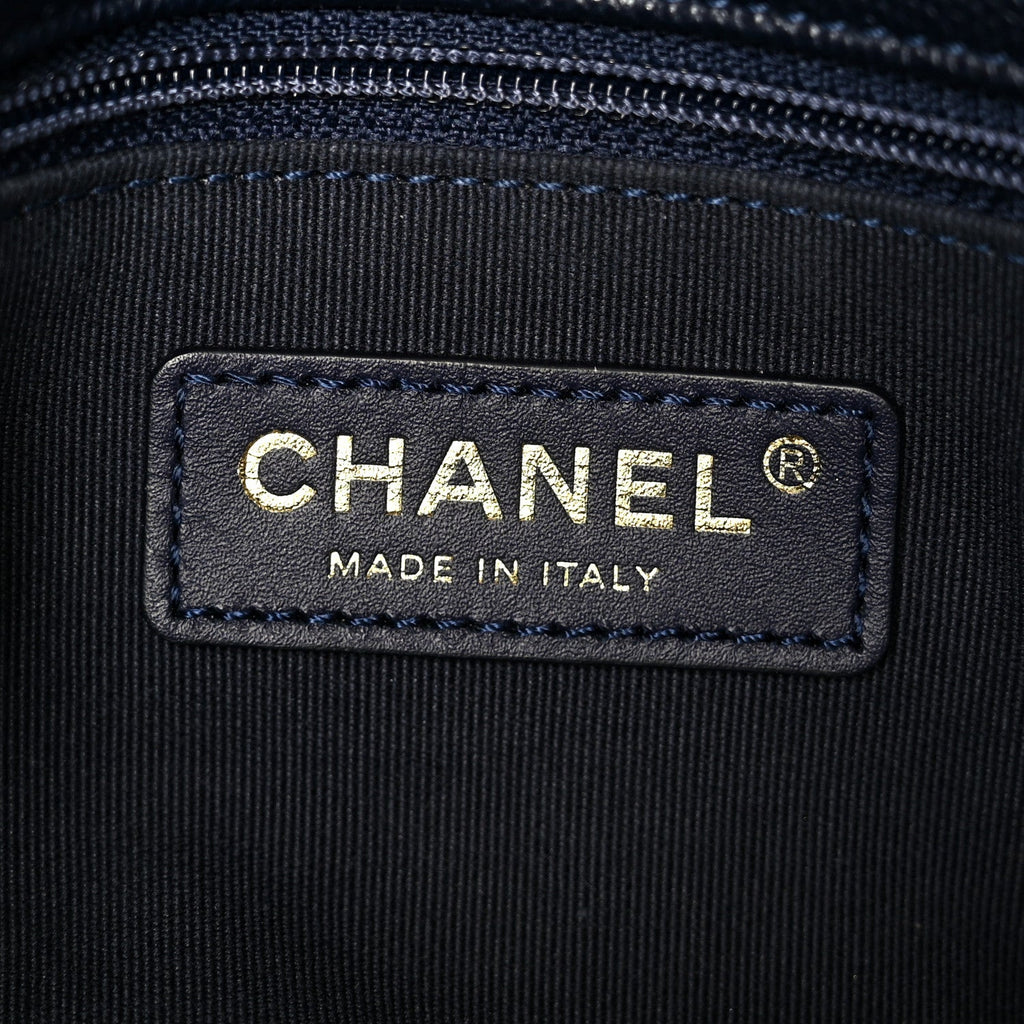 Chanel Caviar Quilted Small CC You Flap Navy