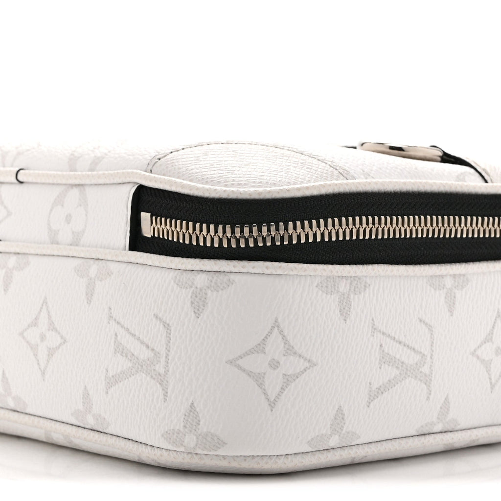 Louis Vuitton Taiga Monogram Alpha Messenger Optic White