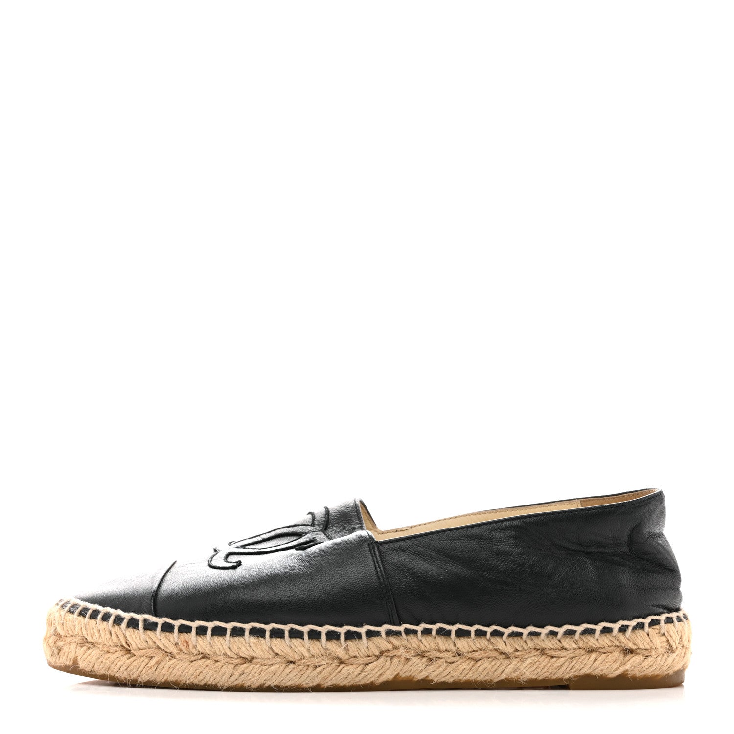 Lambskin CC Espadrilles 38 Dark Navy