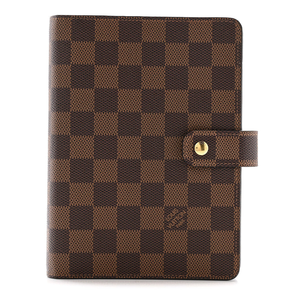 Louis Vuitton Damier Ebene Medium Ring Agenda Cover