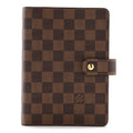 Louis Vuitton Damier Ebene Medium Ring Agenda Cover