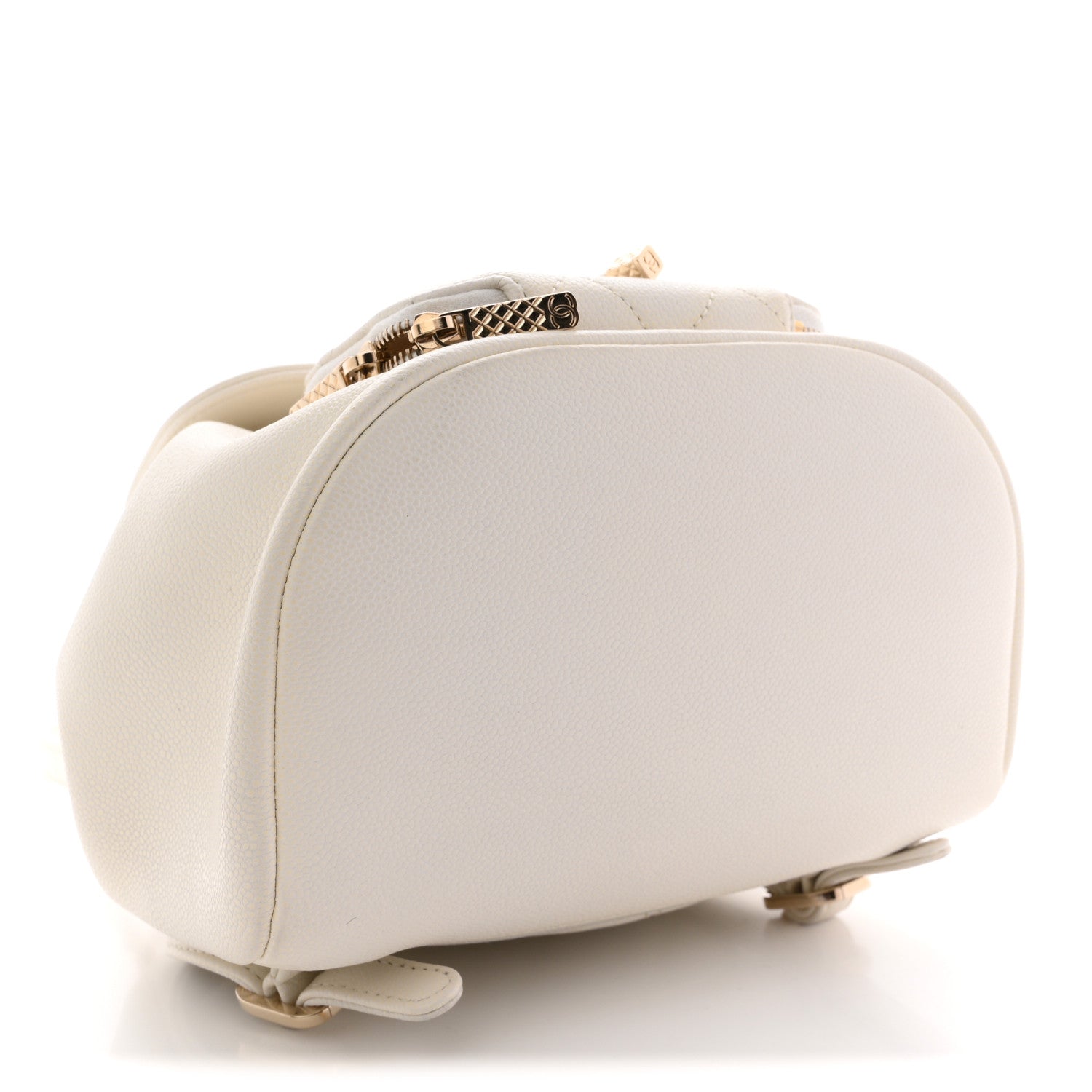 Chanel Caviar Quilted Mini Business Affinity Backpack White