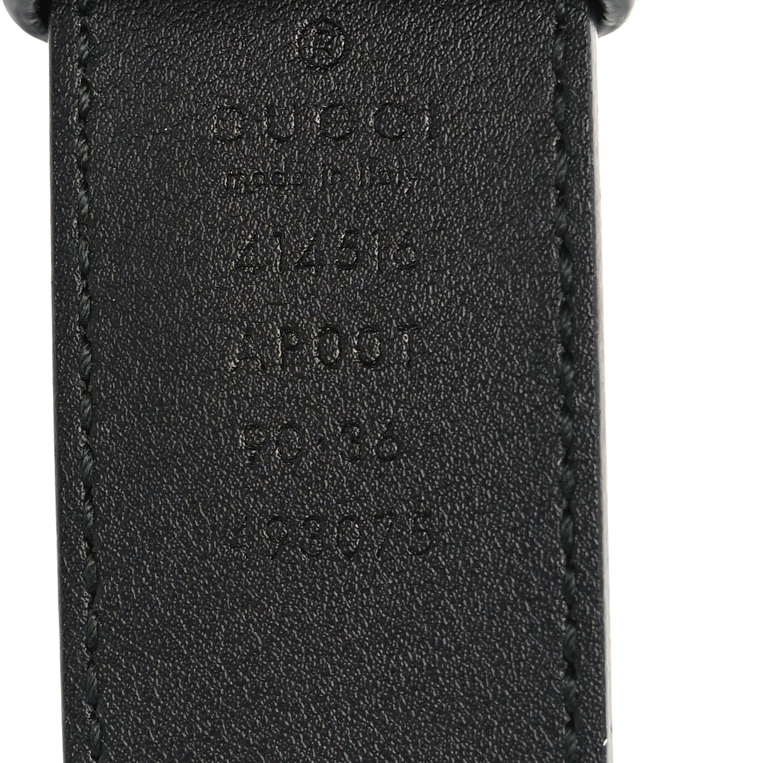 Gucci Calfskin Double G 30mm Belt 90 36 Black