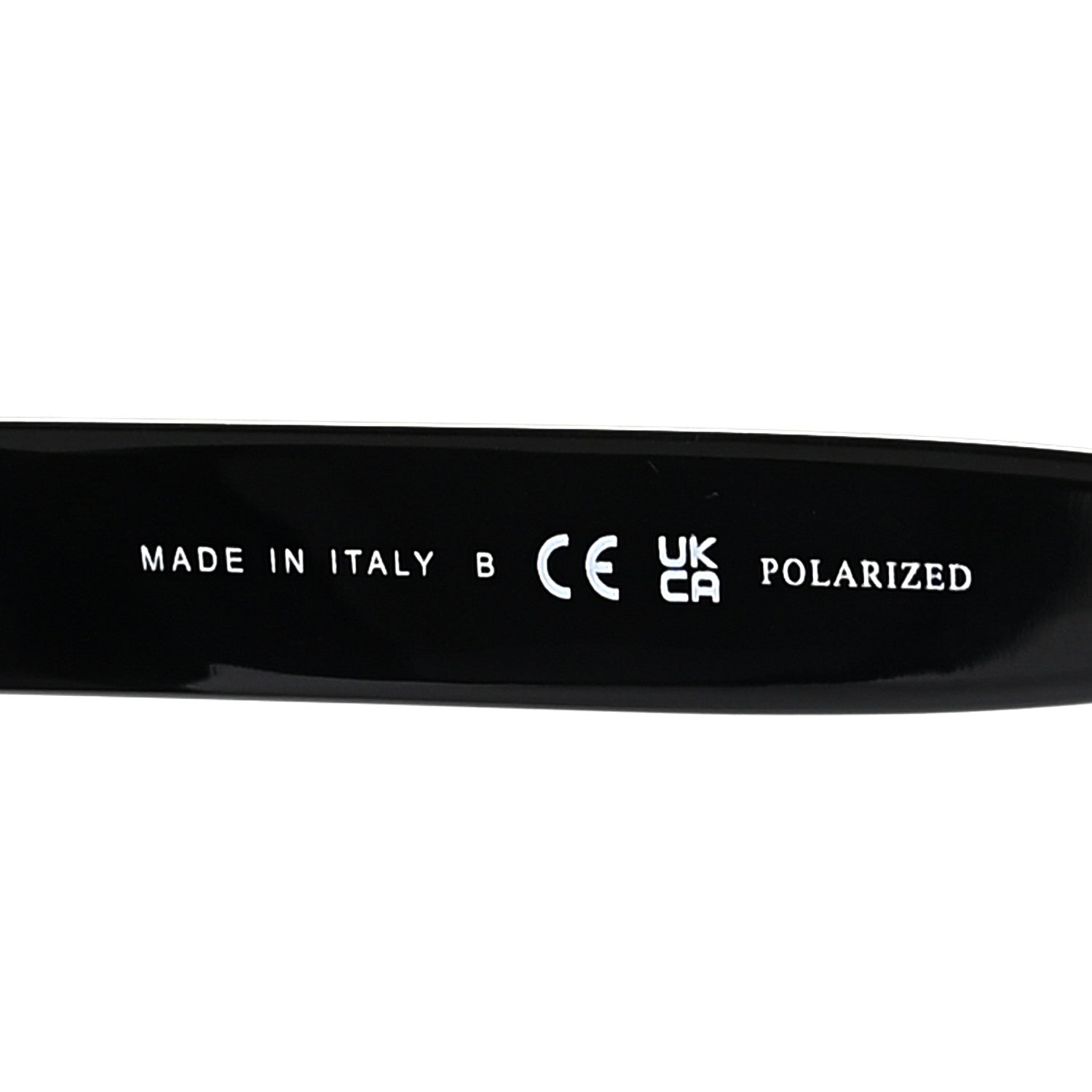 Acetate Pantos Logo Polarized Sunglasses 5458 Black