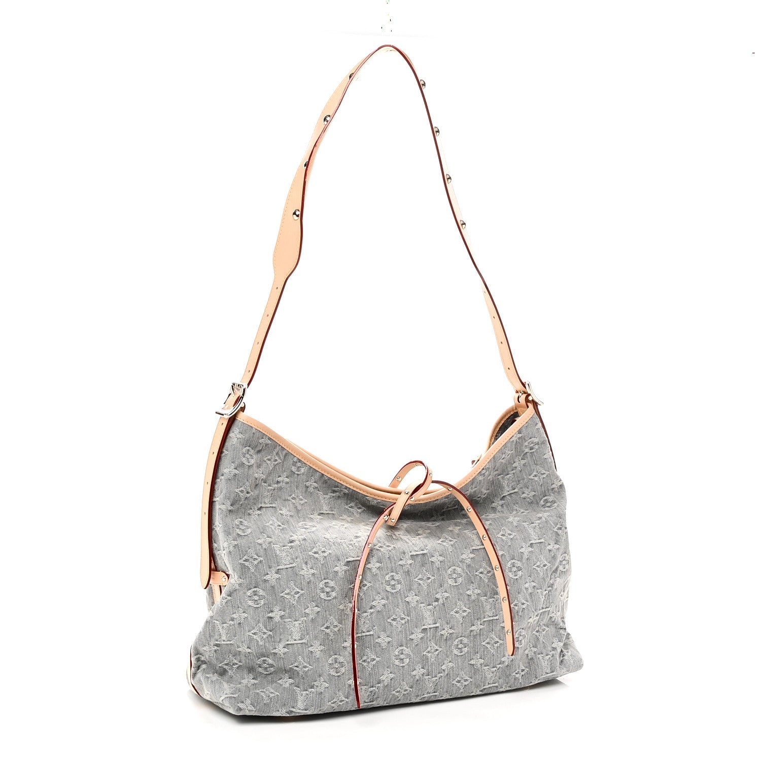 Louis Vuitton Monogram Denim CarryAll MM Washed Grey
