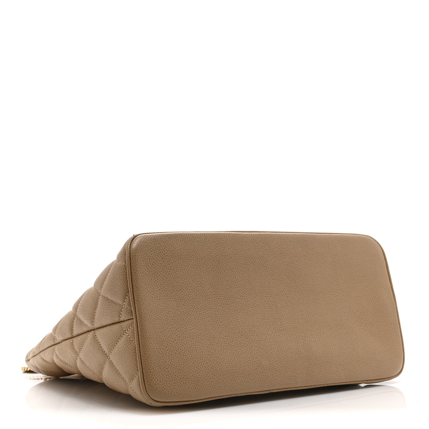 Chanel Caviar Quilted Medallion Tote Beige