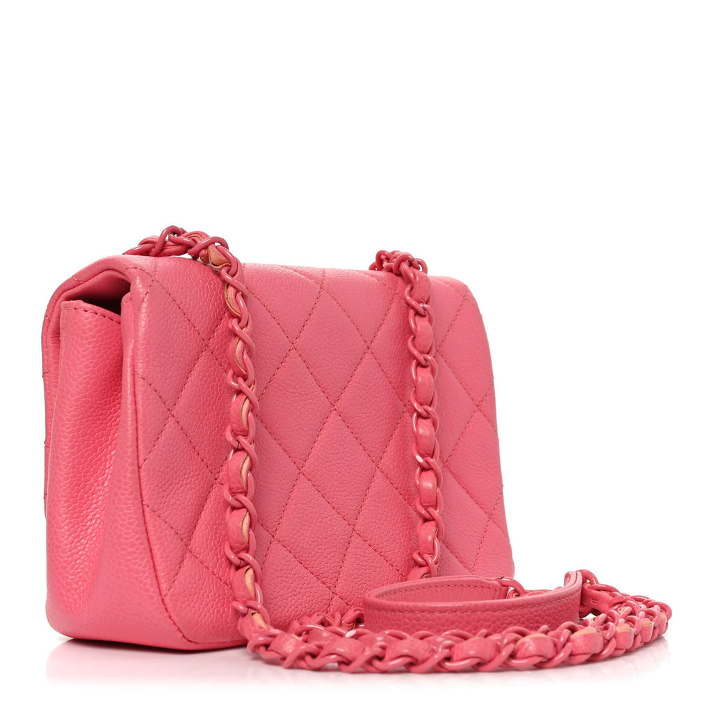 Chanel Caviar Quilted Mini Incognito Square Flap Pink