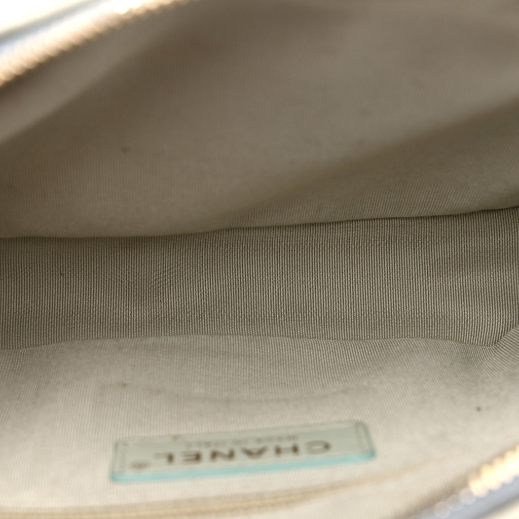 Chanel Goatskin Quilted Waist Bag Green Blue Pink