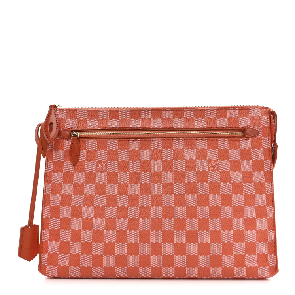 Louis Vuitton Damier Couleurs Kit Clutch Piment