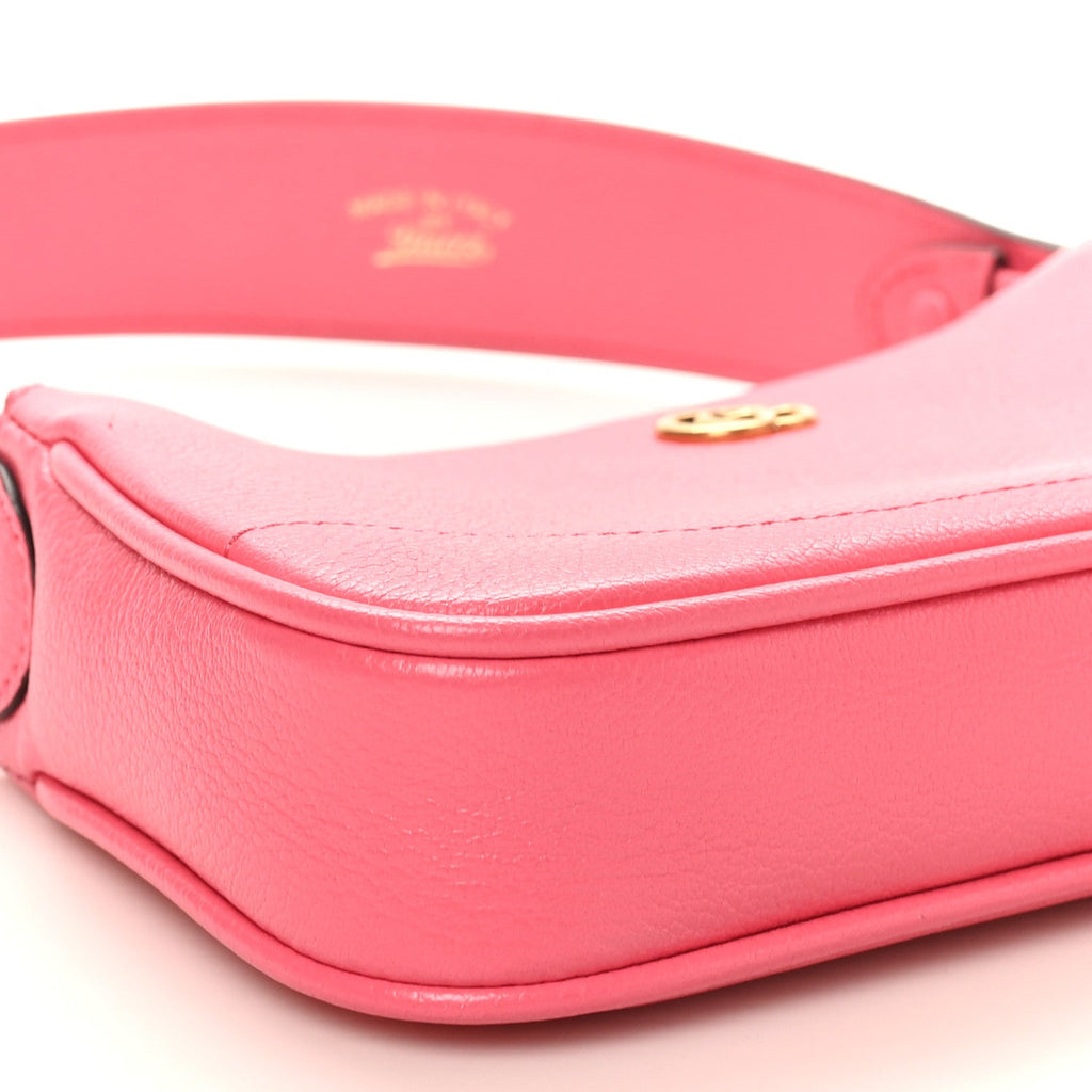 Gucci Goatskin Mini Aphrodite Shoulder Bag Rhodamine Pink
