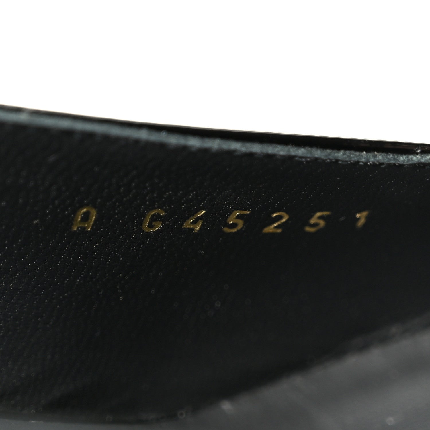 Patent Calfskin Cap Toe CC Slingback Pumps 36 Black