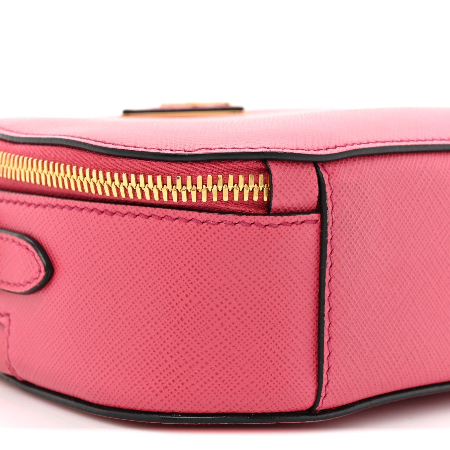 Prada Saffiano Lux Odette Crossbody Magenta