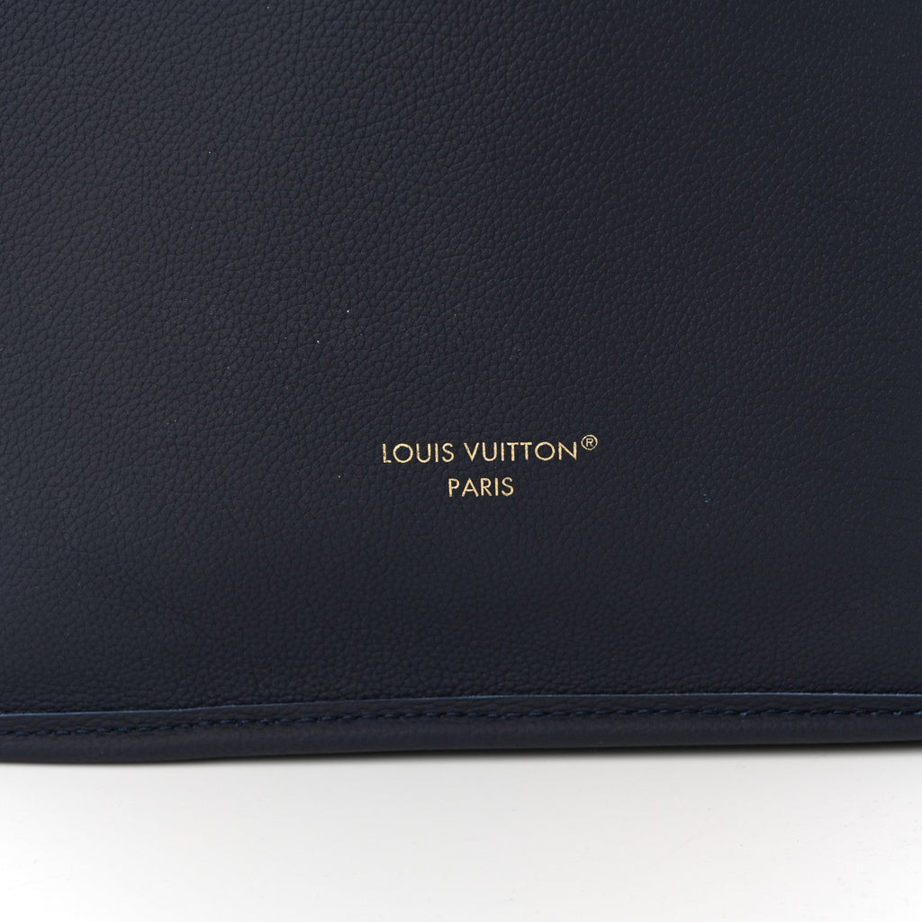 Louis Vuitton Monogram Calfskin Neo Neverfull Inside Out MM Navy