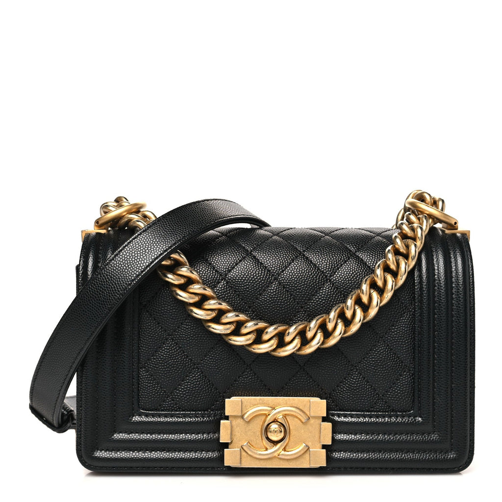 Chanel Caviar Quilted Small Boy Flap Black
