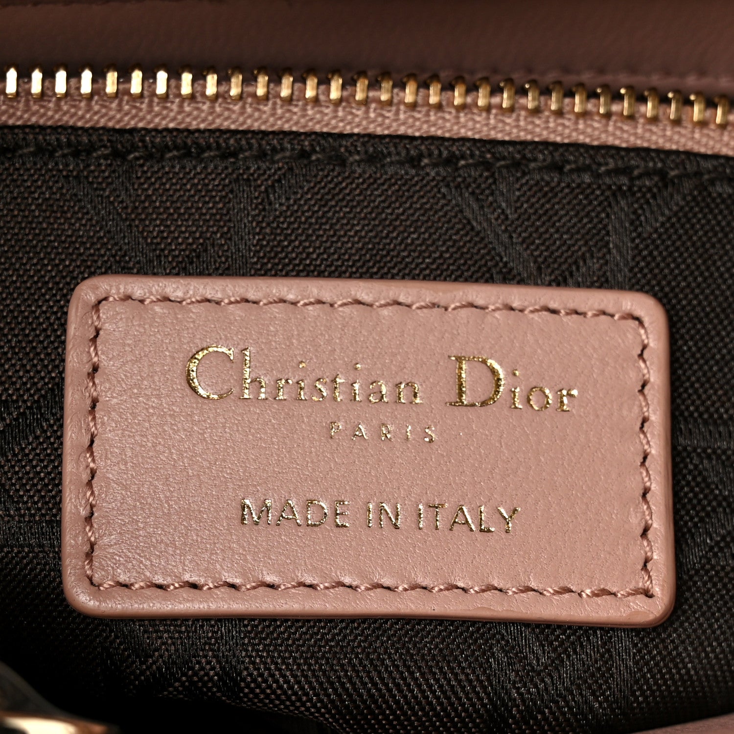 Christian Dior Lambskin Cannage Small My ABCDior Lady Dior Fard