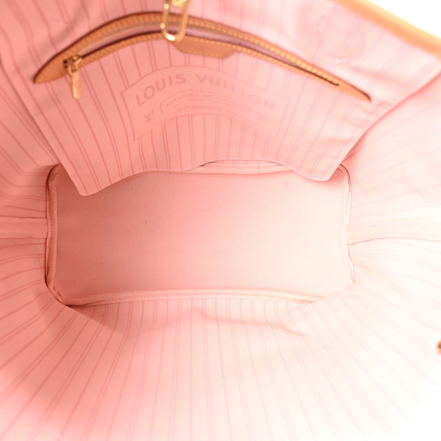 Louis Vuitton Damier Azur Neo Neverfull MM Rose Ballerine