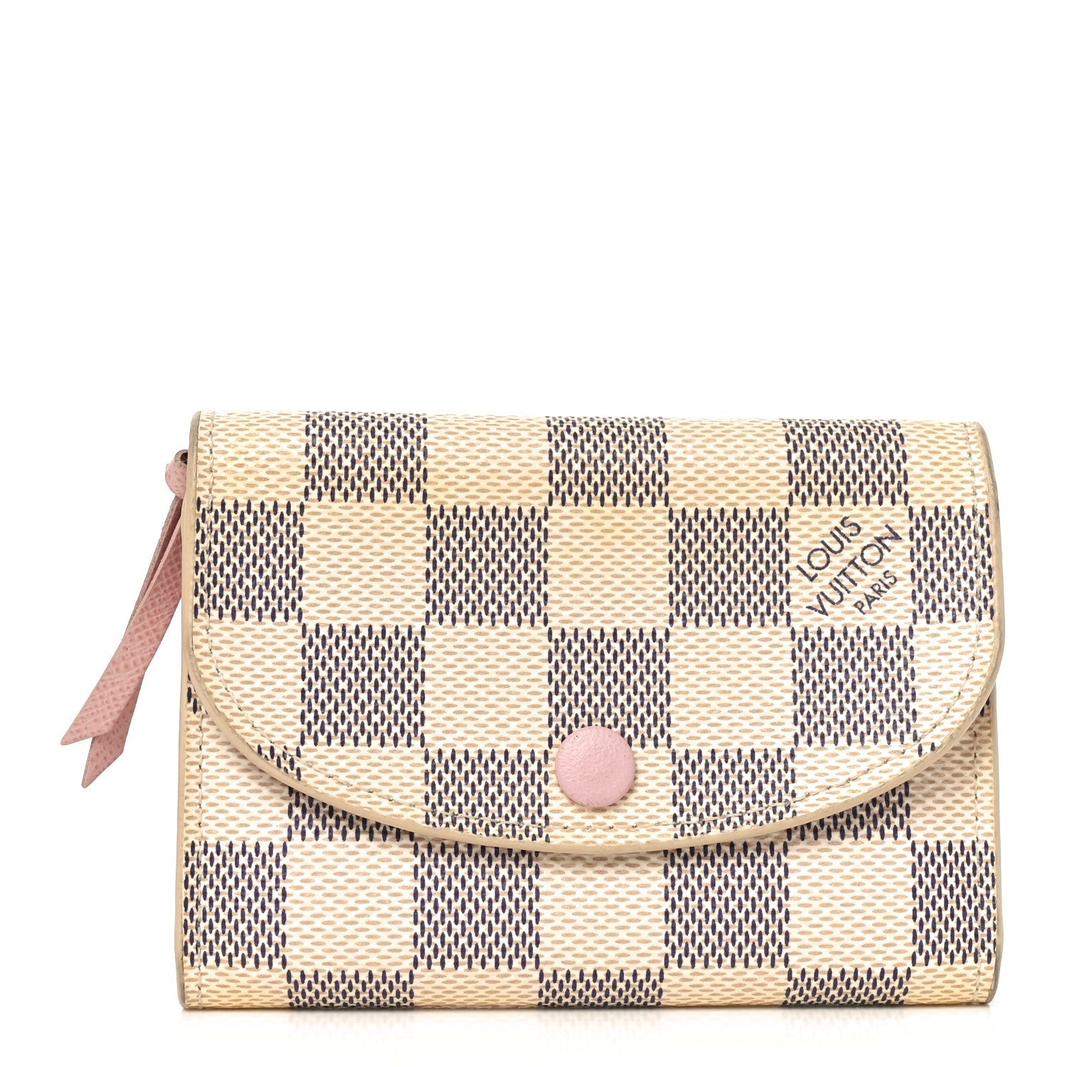 Louis Vuitton Damier Azur Rosalie Coin Purse Rose Ballerine
