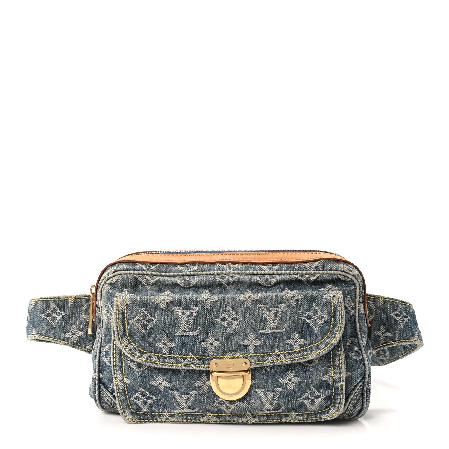 Louis Vuitton Monogram Denim Bum Bag Blue