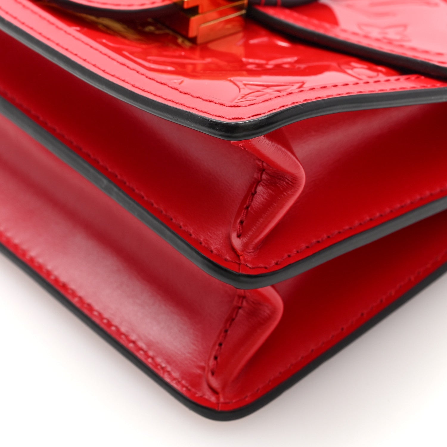 Louis Vuitton Vernis Monogram Dauphine Mini Red