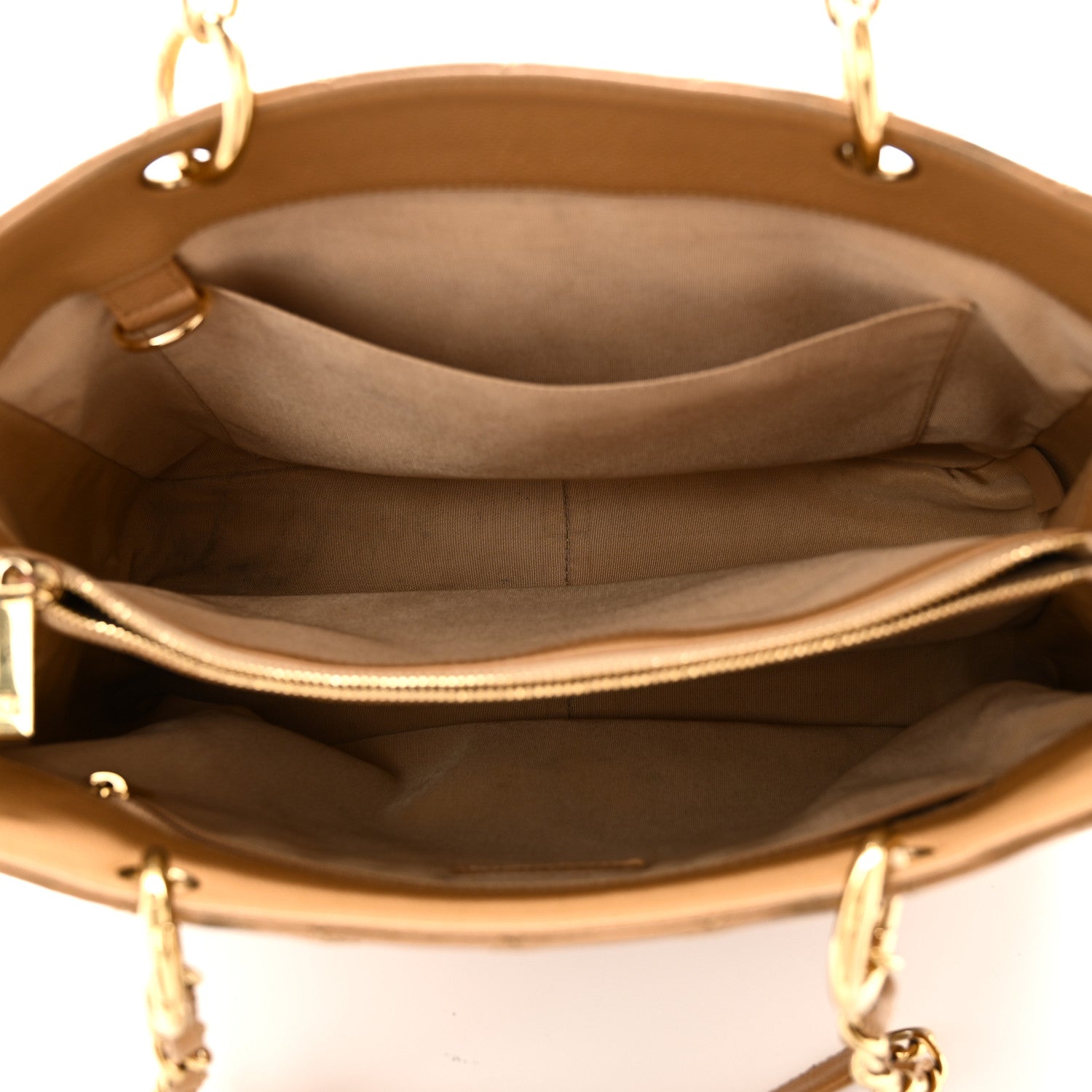 Chanel Caviar Quilted Grand Shopping Tote GST Dark Beige