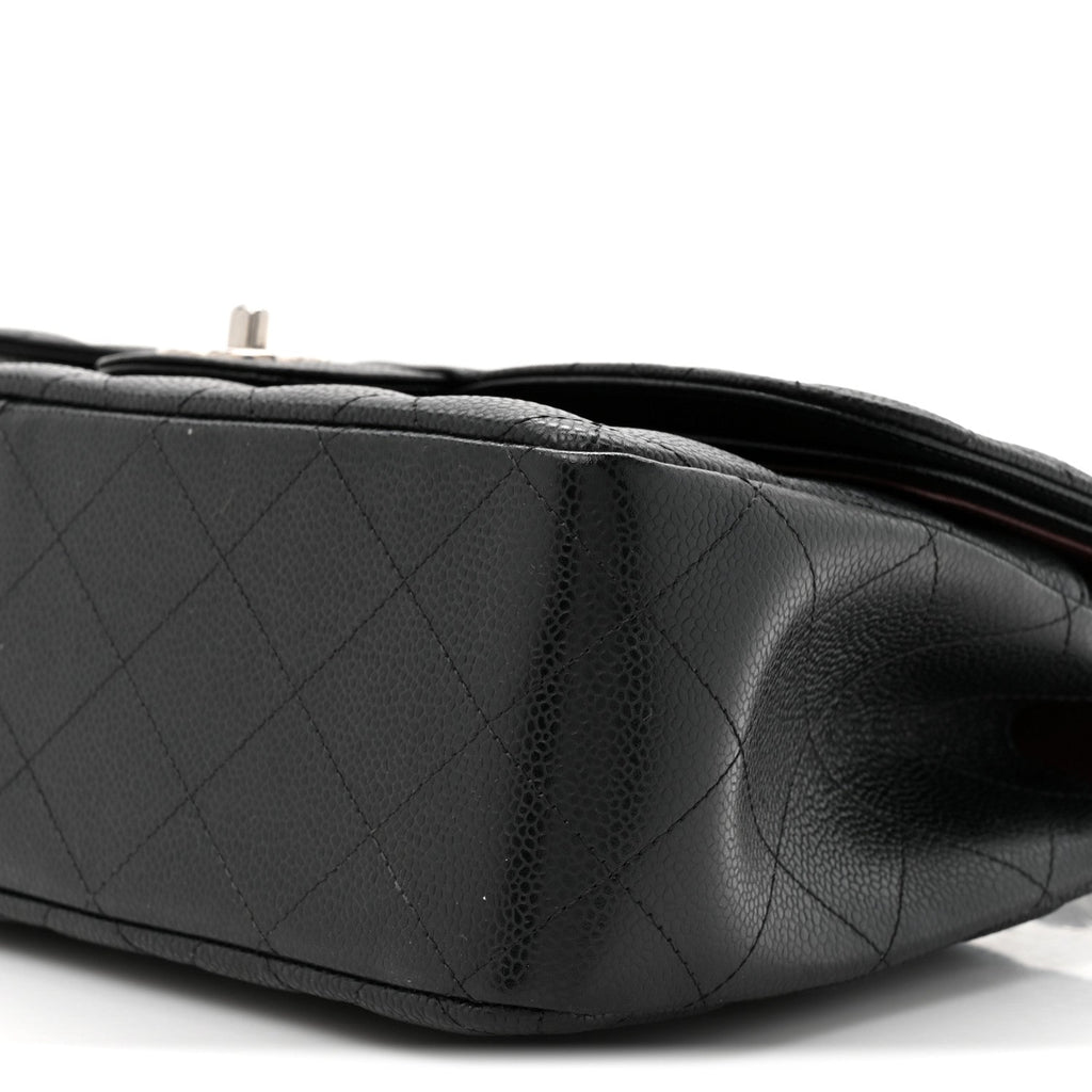Chanel Caviar Quilted Jumbo Double Flap Black