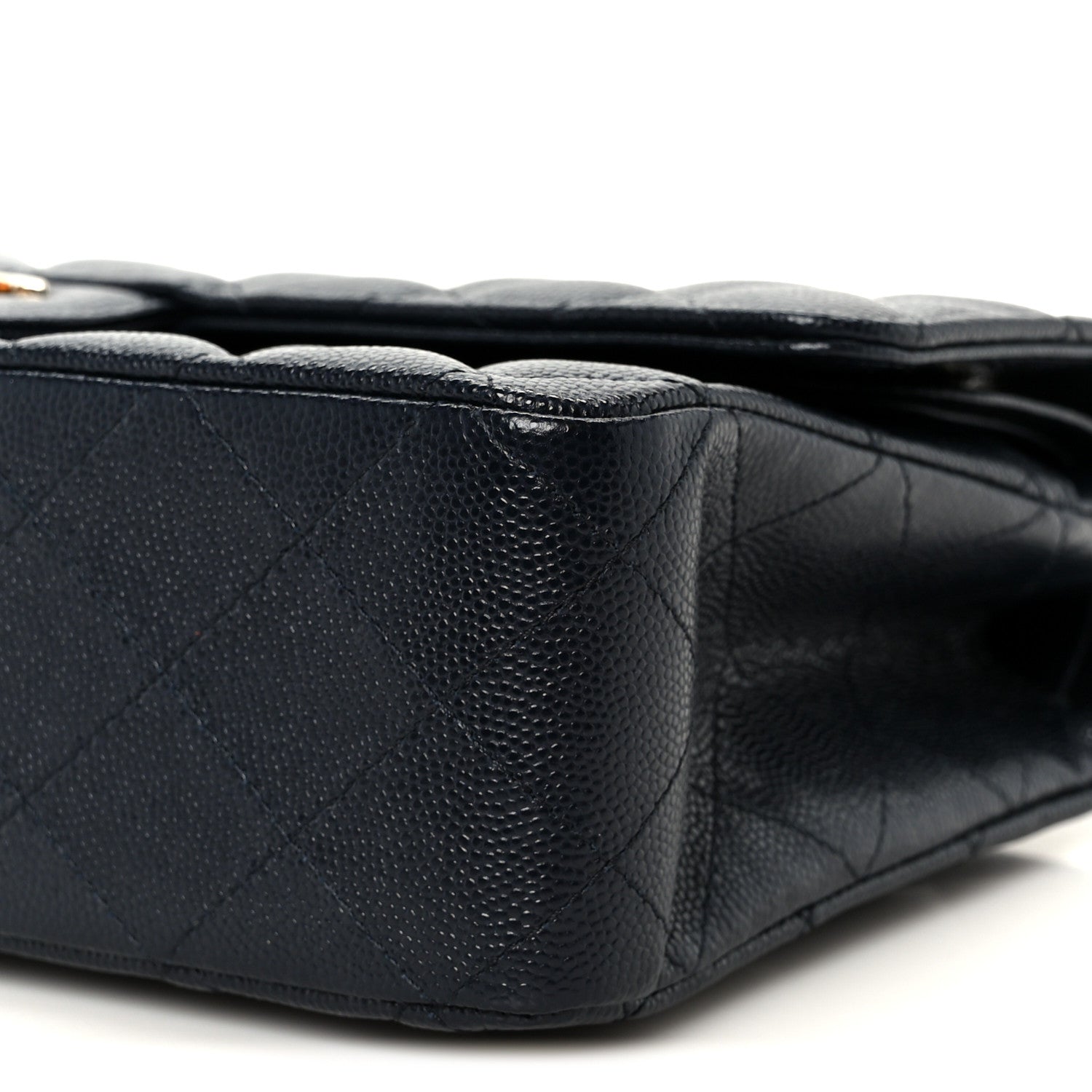 Chanel Caviar Quilted Medium Double Flap Navy
