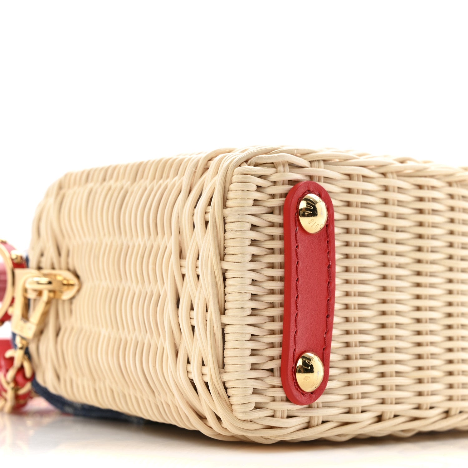 Louis Vuitton LV X TM Rattan Denim Calfskin Cerises Capucines Mini