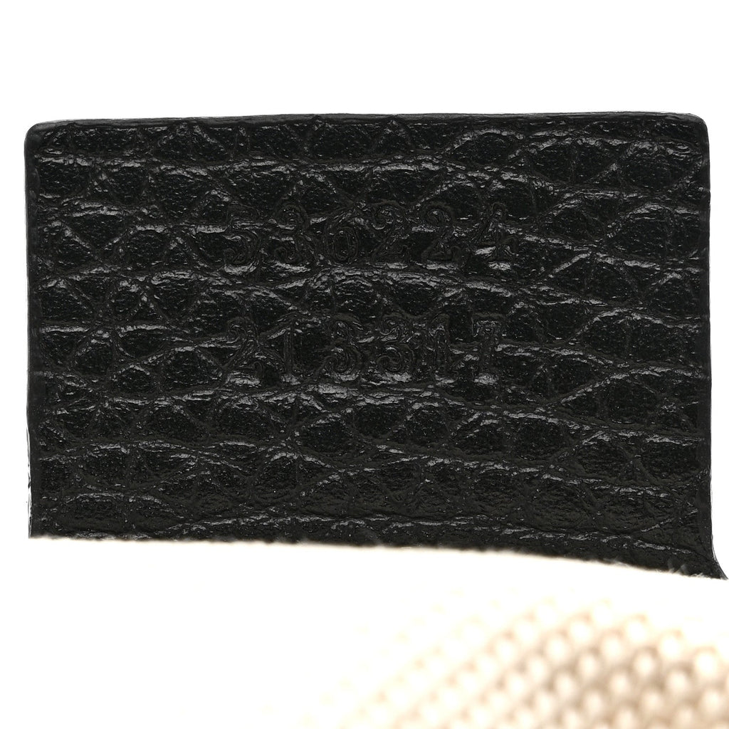 Gucci Pebbled Calfskin Medium Soho Flap Crossbody Black