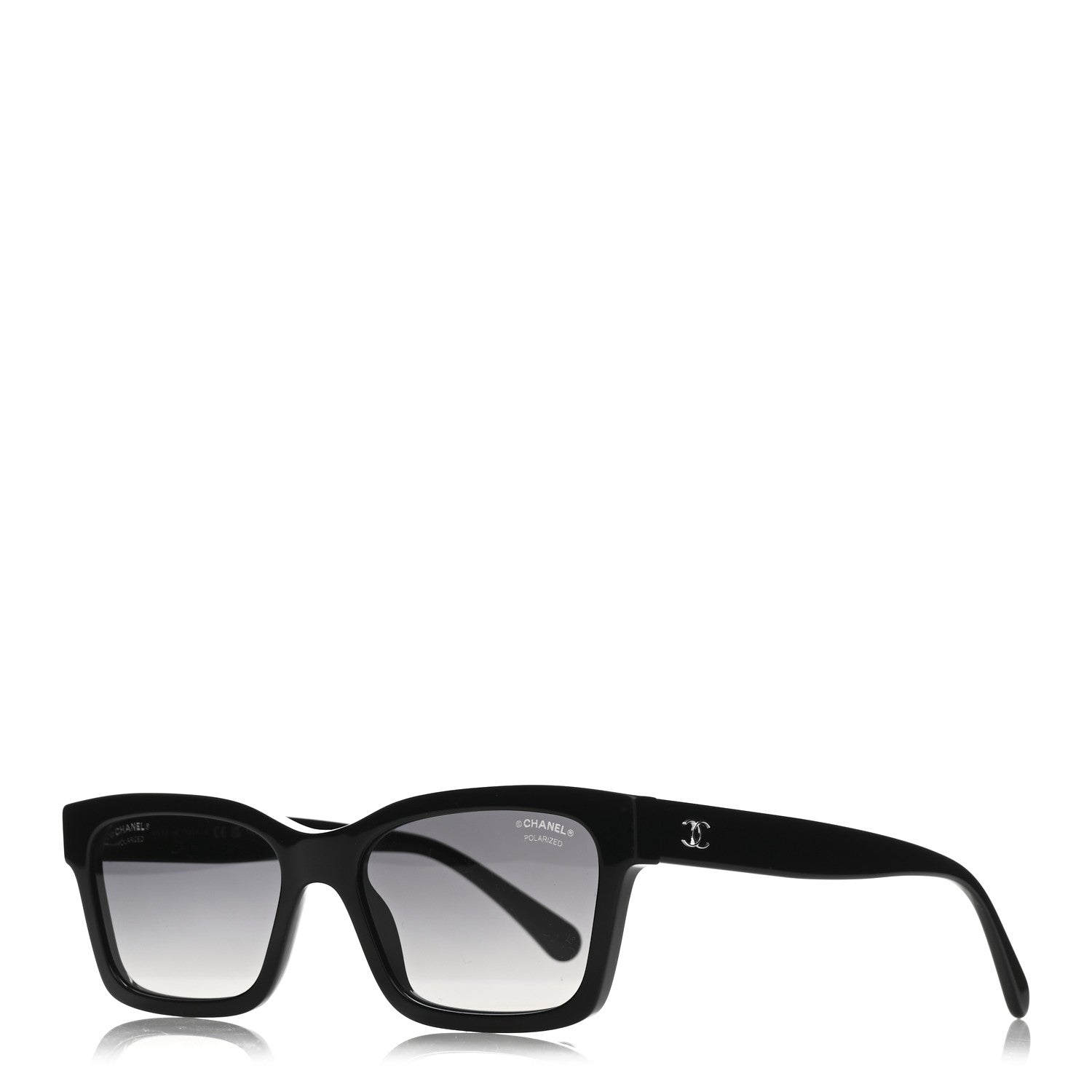 Acetate Polarized Square Sunglasses 5417 Black