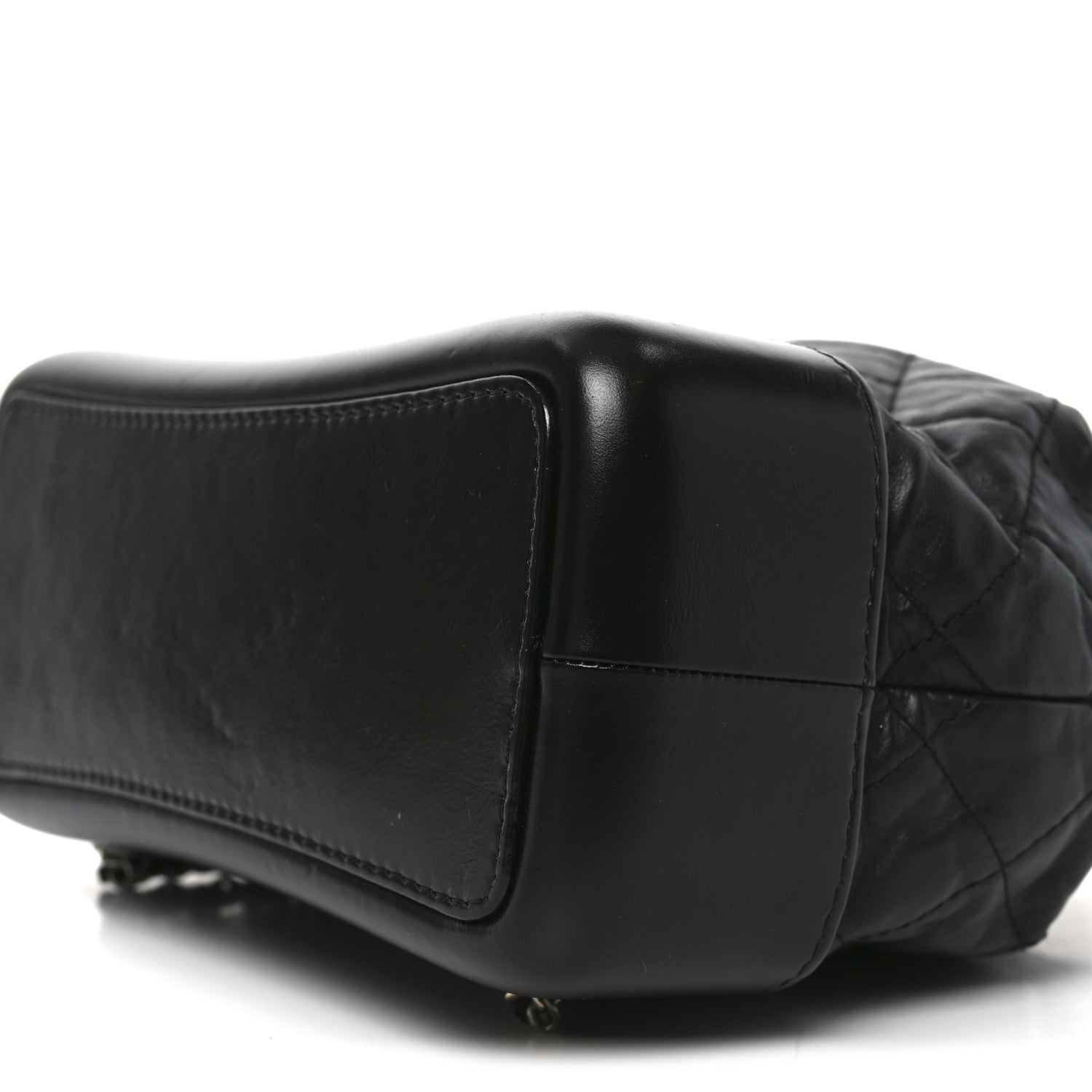 Chanel Aged Calfskin Quilted Small Gabrielle Backpack Black