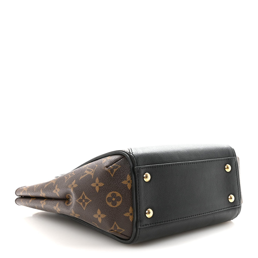 Louis Vuitton Calfskin Monogram Kimono Tote PM Black