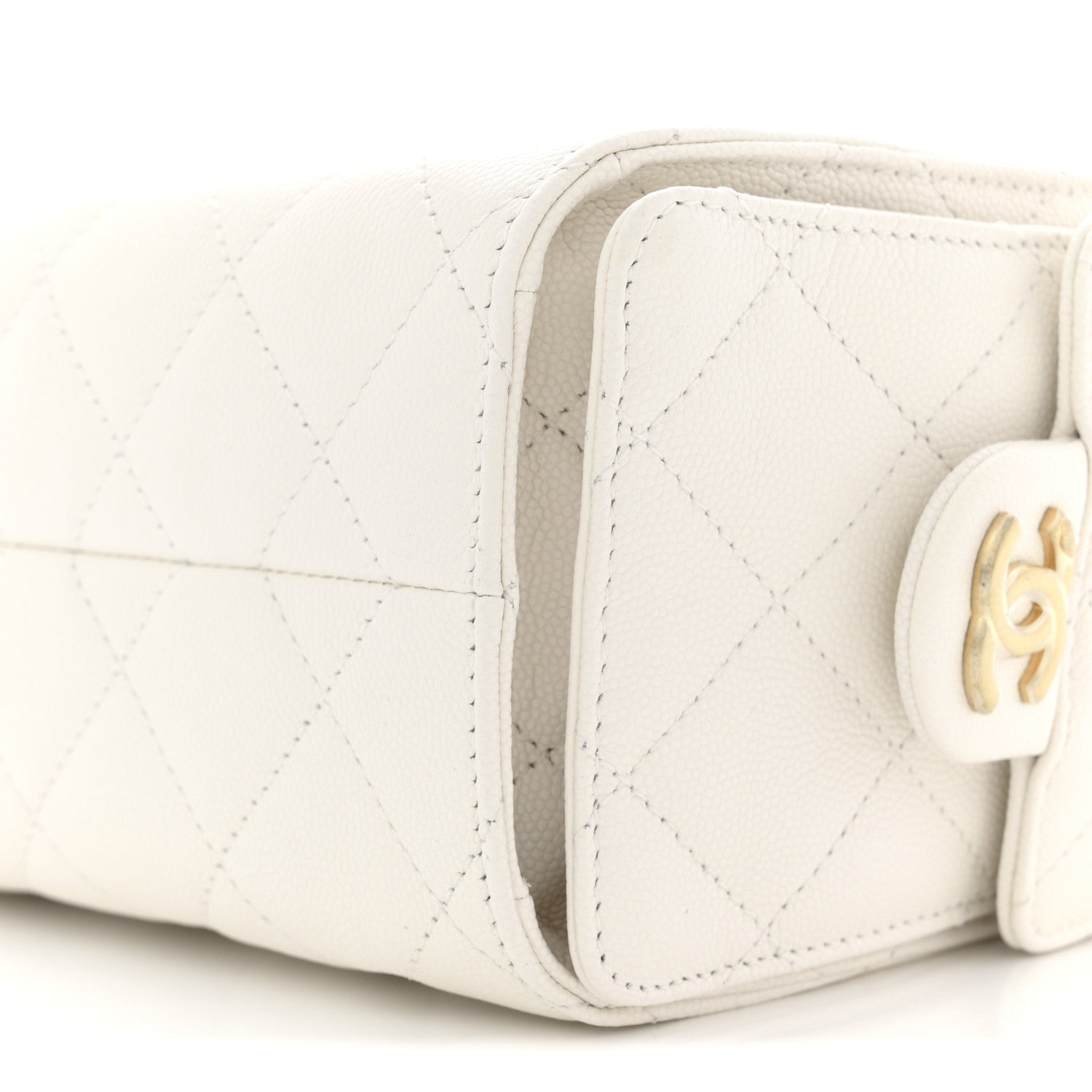 Chanel Caviar Quilted Mini Chanel 25 Handbag White