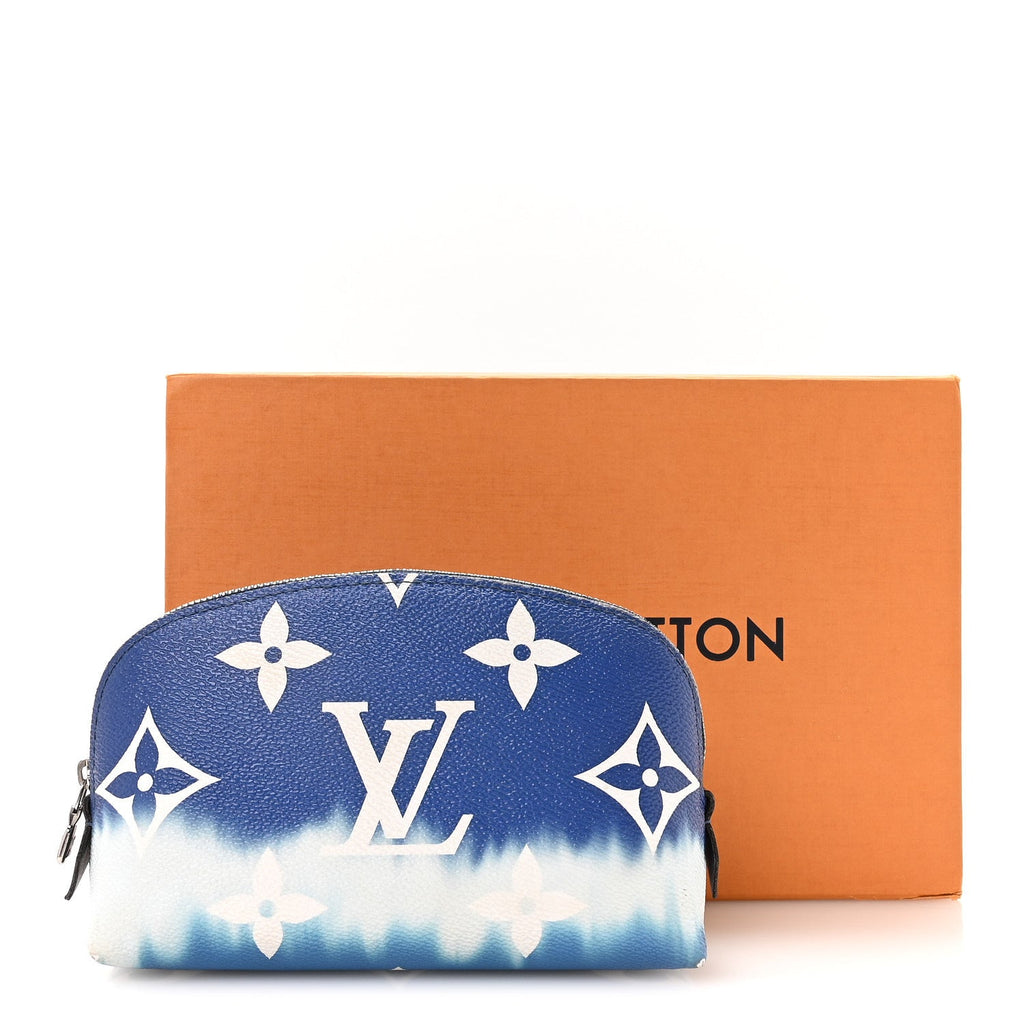 Louis Vuitton Monogram Giant Escale Cosmetic Pouch Blue