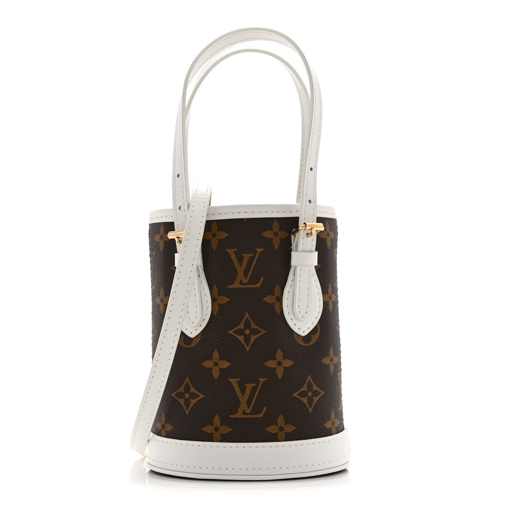 Louis Vuitton Monogram LV Match Nano Bucket Bag White