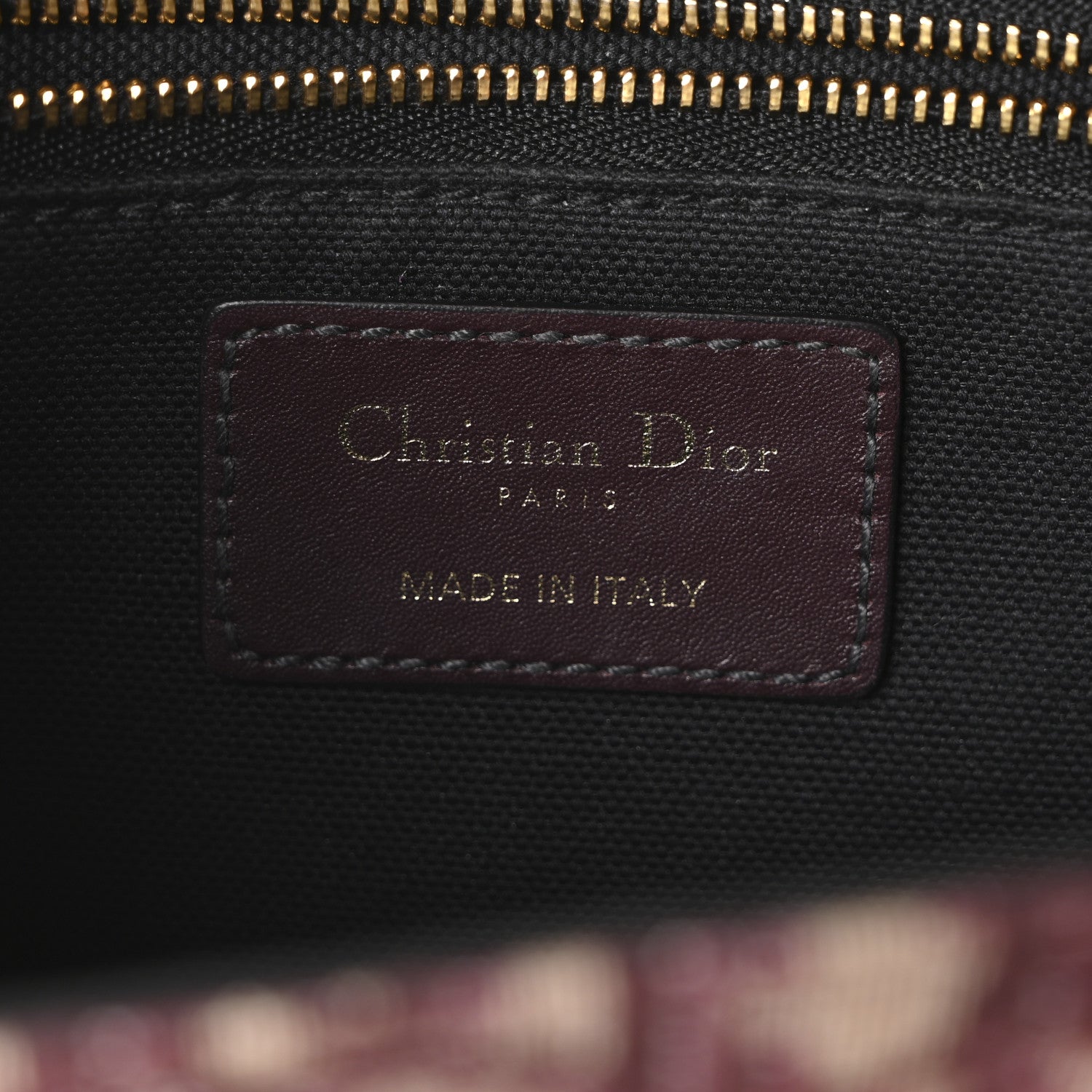 Christian Dior Oblique 30 Montaigne Flap Bag Burgundy