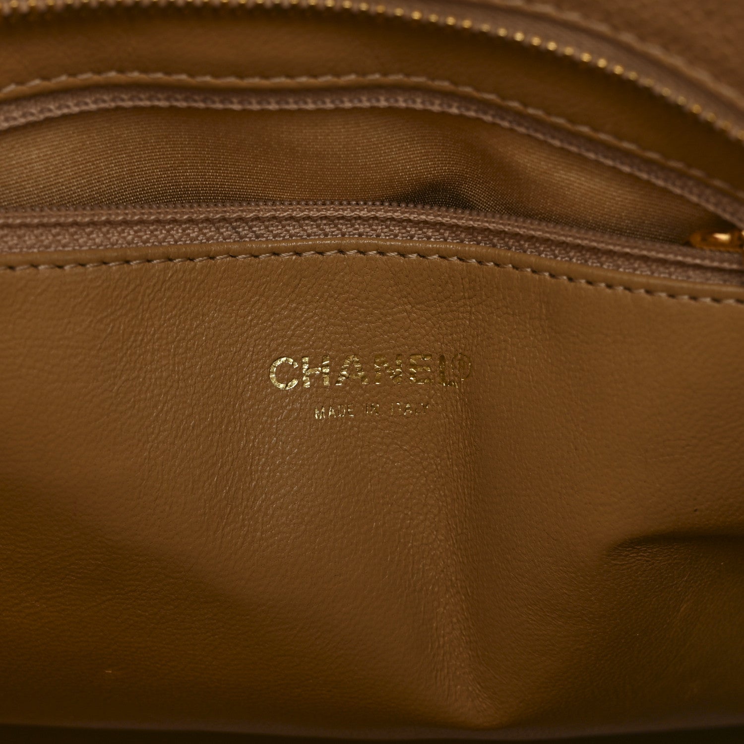 Chanel Caviar Quilted Medallion Tote Beige