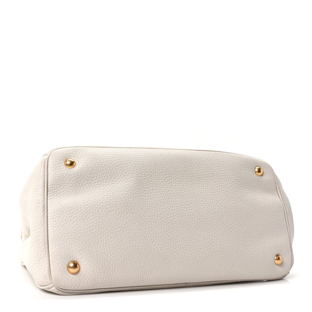 Prada Vitello Daino Tote Talco