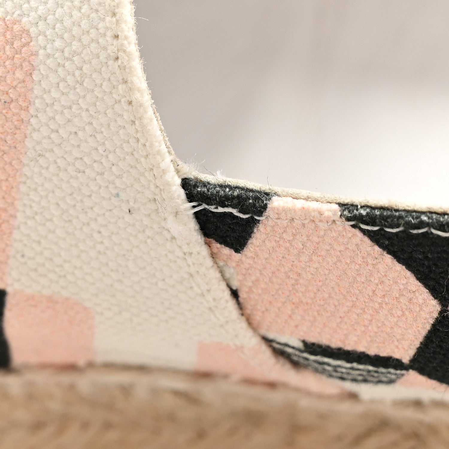 Fabric CC Espadrilles 39 Pink White Black