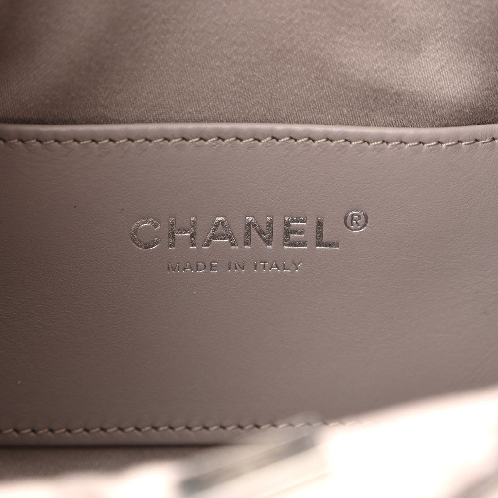 Chanel Caviar Quilted Mini Chanel 25 Handbag Dark Grey