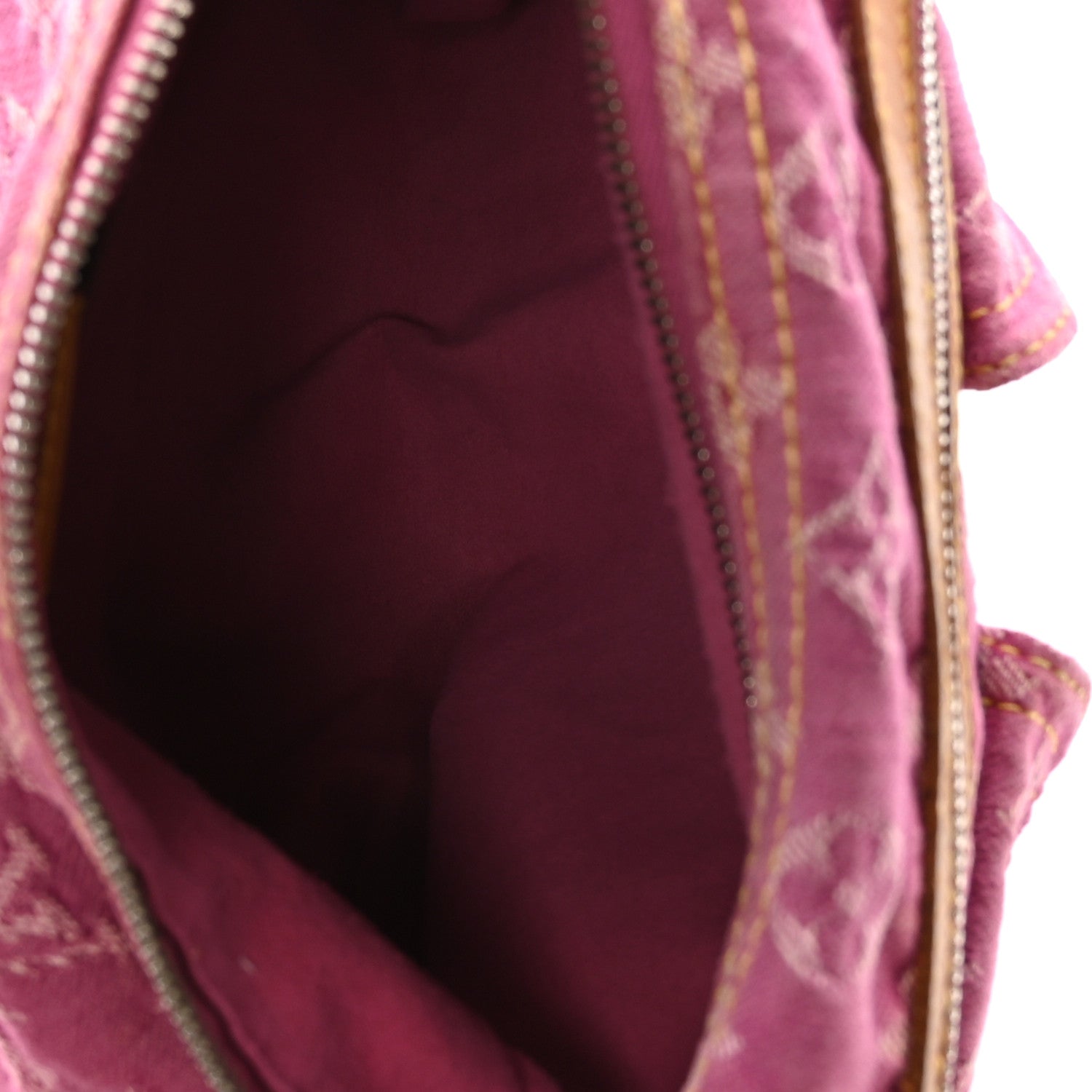 Louis Vuitton Denim Baggy PM Fuchsia