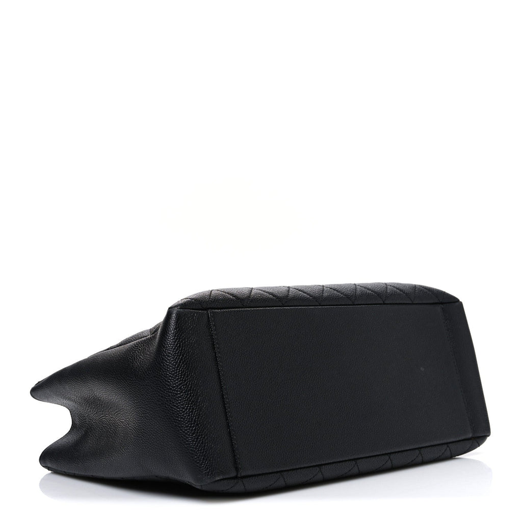 Chanel Caviar Quilted Grand Shopping Tote GST Black