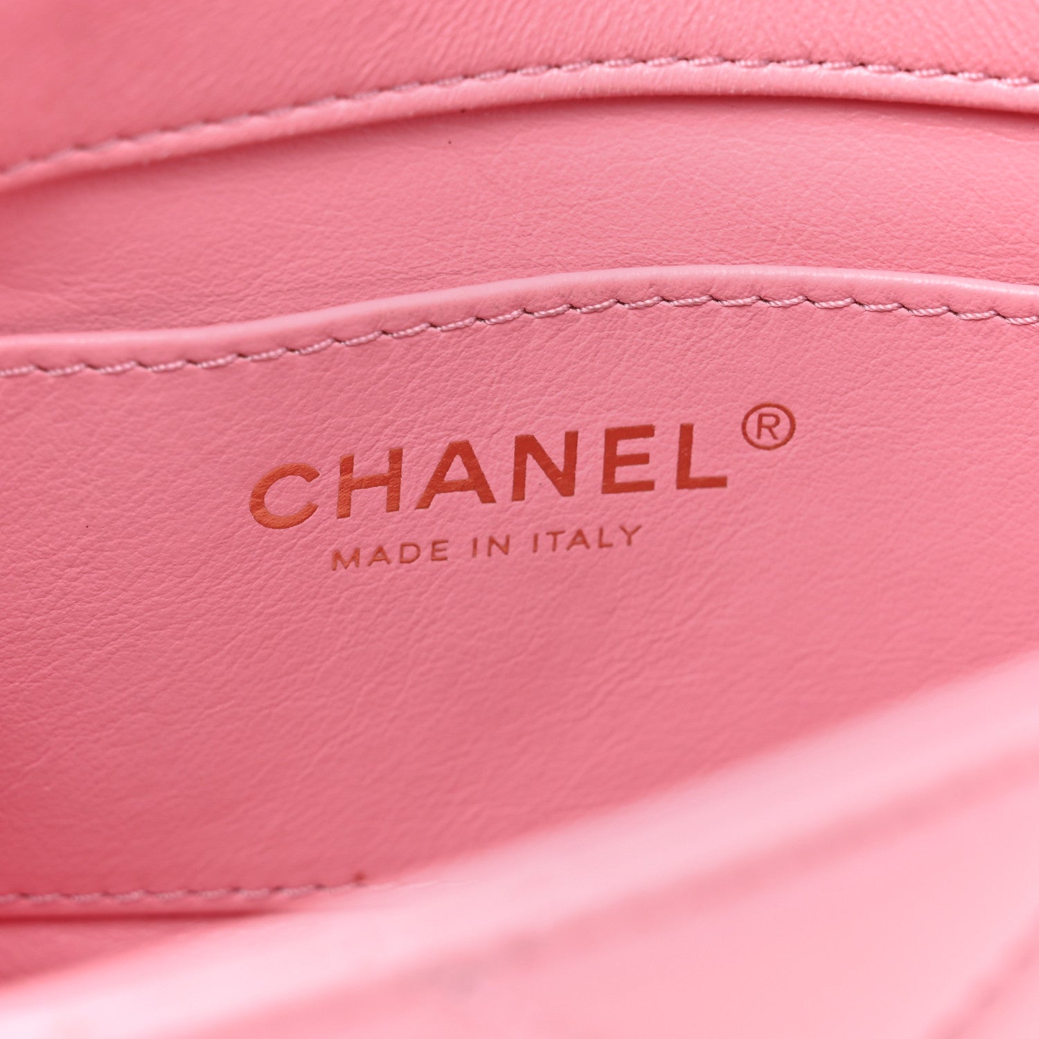 Chanel Lambskin Wenge Quilted Mini Fashion Wood Square Flap Pink