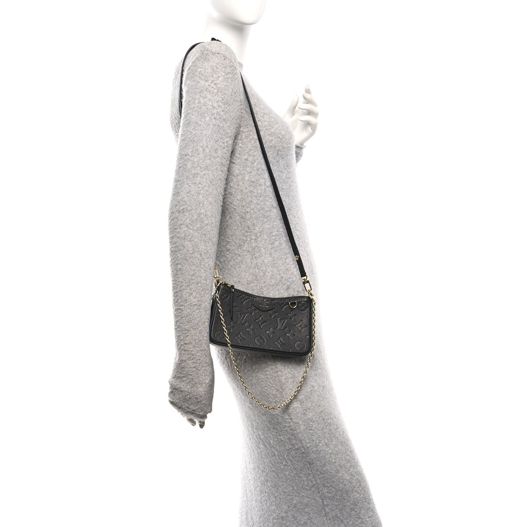 Louis Vuitton Empreinte Easy Pouch On Strap Black