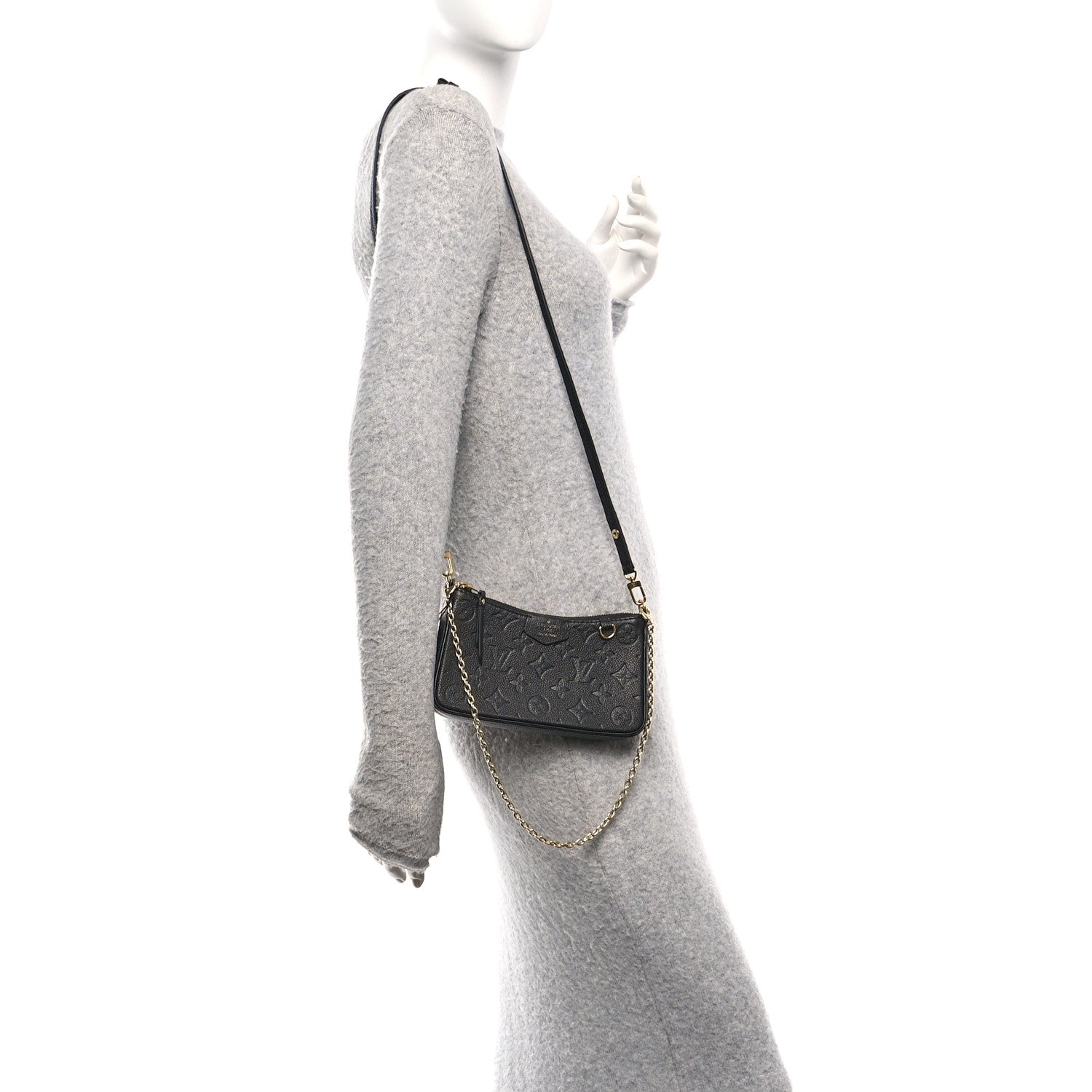 Louis Vuitton Empreinte Easy Pouch On Strap Black