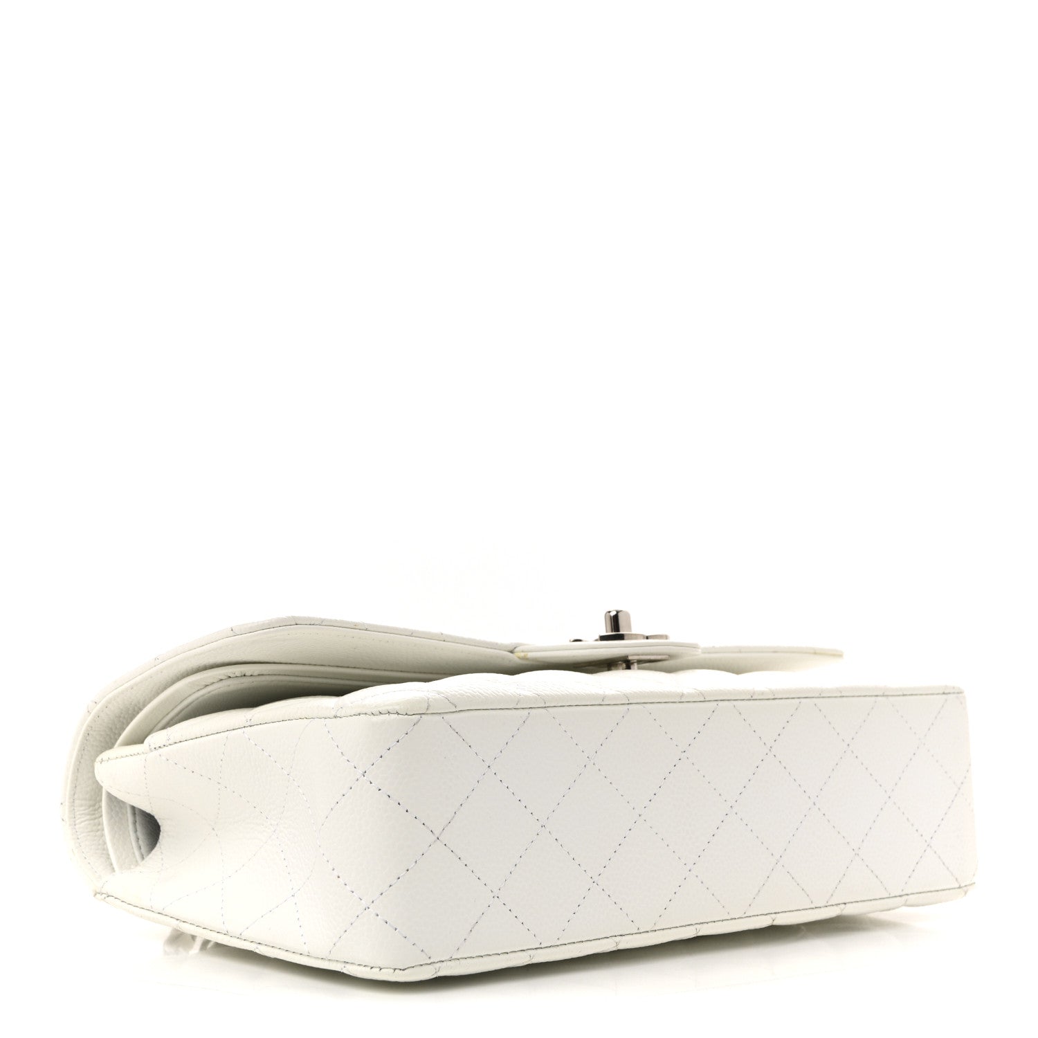 Chanel Caviar Quilted Medium Double Flap White