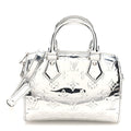 Louis Vuitton Monogram Miroir Speedy Bandouliere 20 Silver
